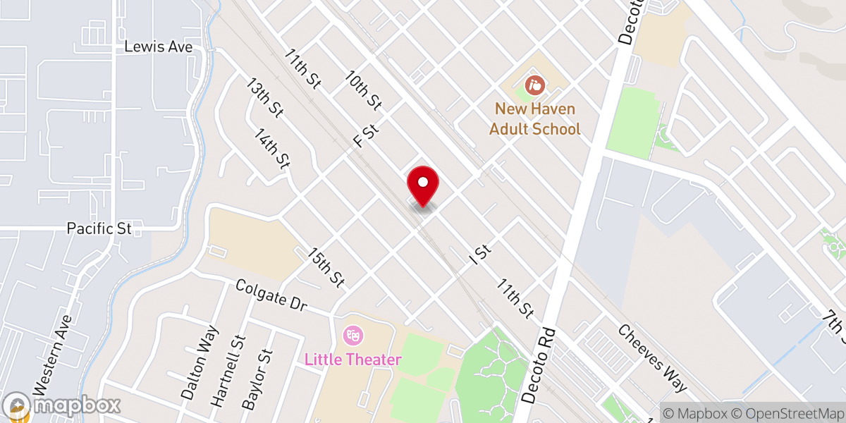 Map showing location of Brown Temple Church Of God In Church