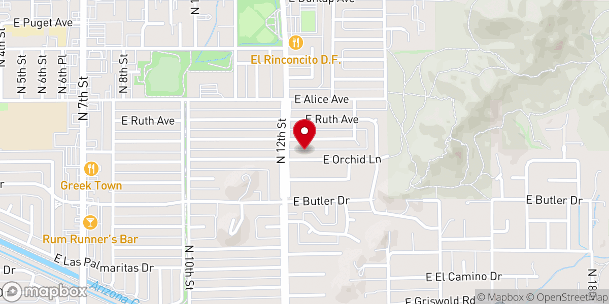 Map showing location of Arizona Kosher Food Pantry