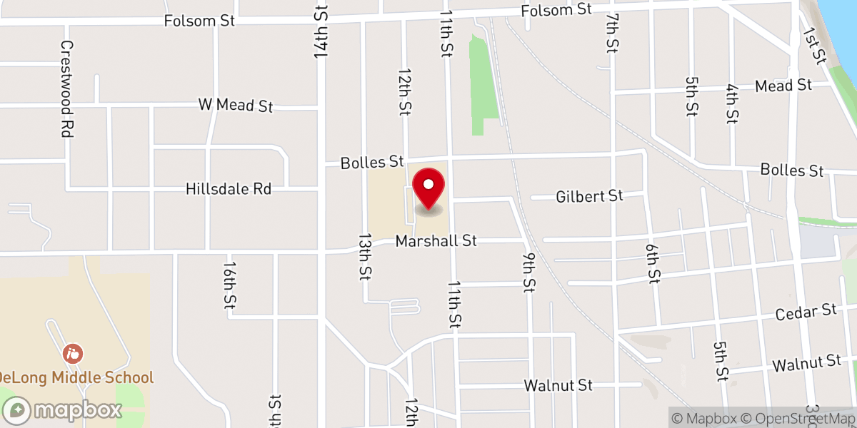Map showing location of St James the Greater Catholic Church
