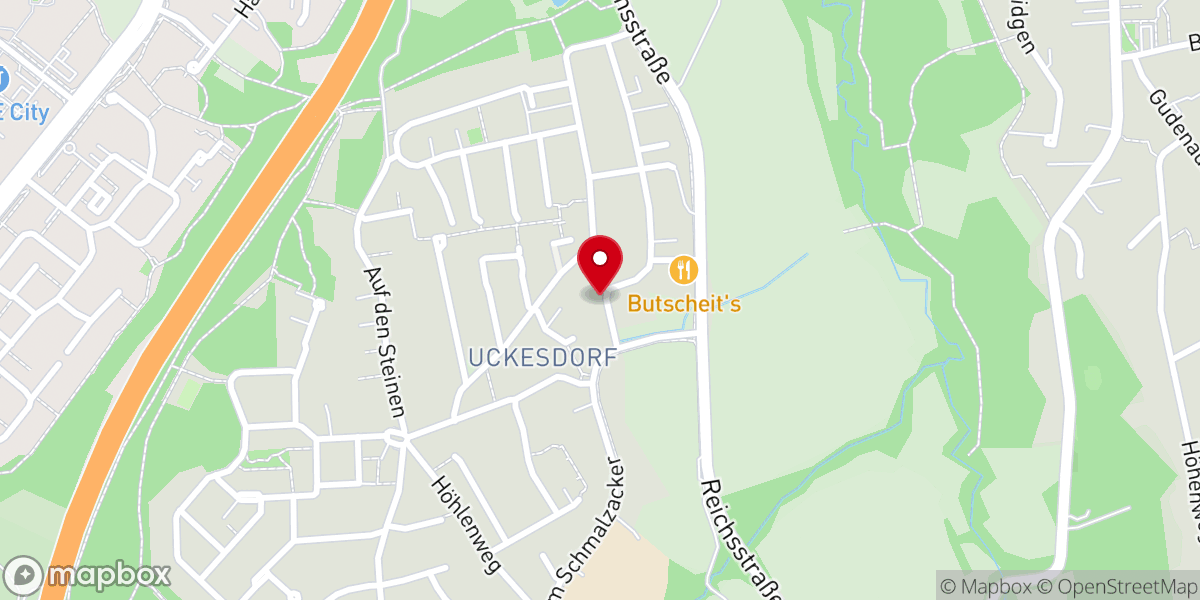 Map showing location of St.-Hubertus-Kapelle