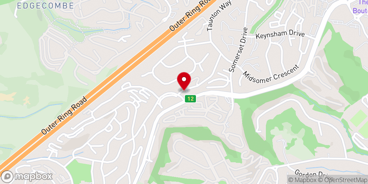 Map showing location of The Rock Church