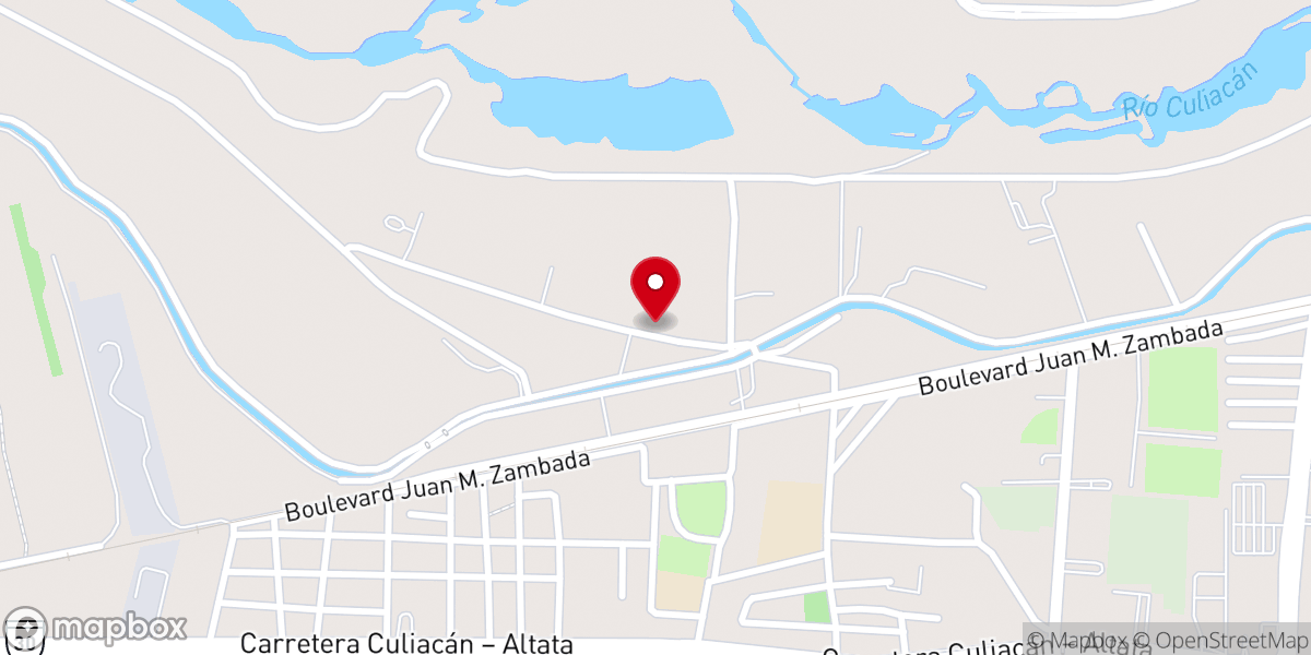 Map showing location of Iglesia Vida Global