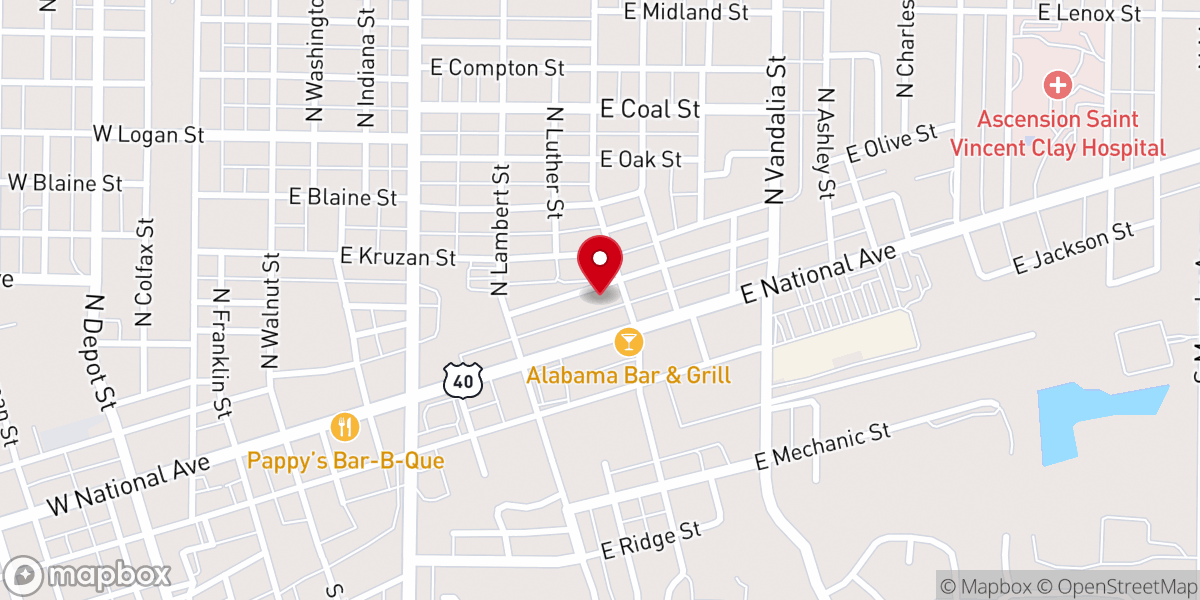 Map showing location of Saint Vincent de Paul Food Pantry