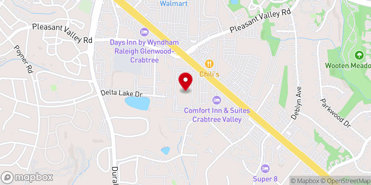 Map showing location of Providence Church