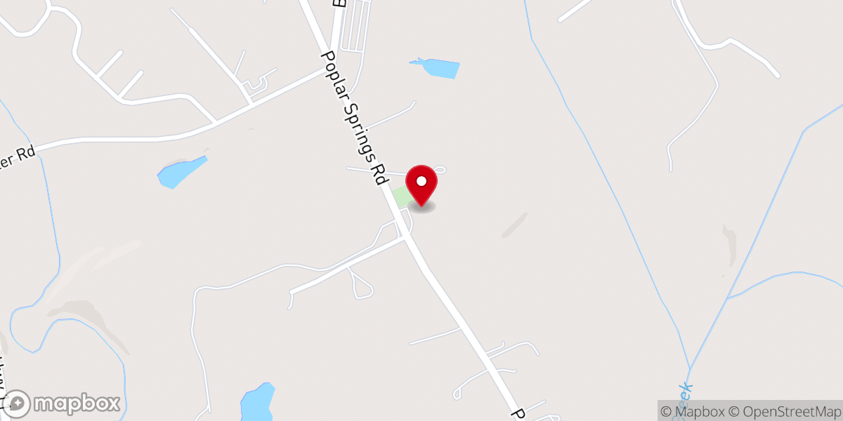 Map showing location of Richland Presbyterian Church