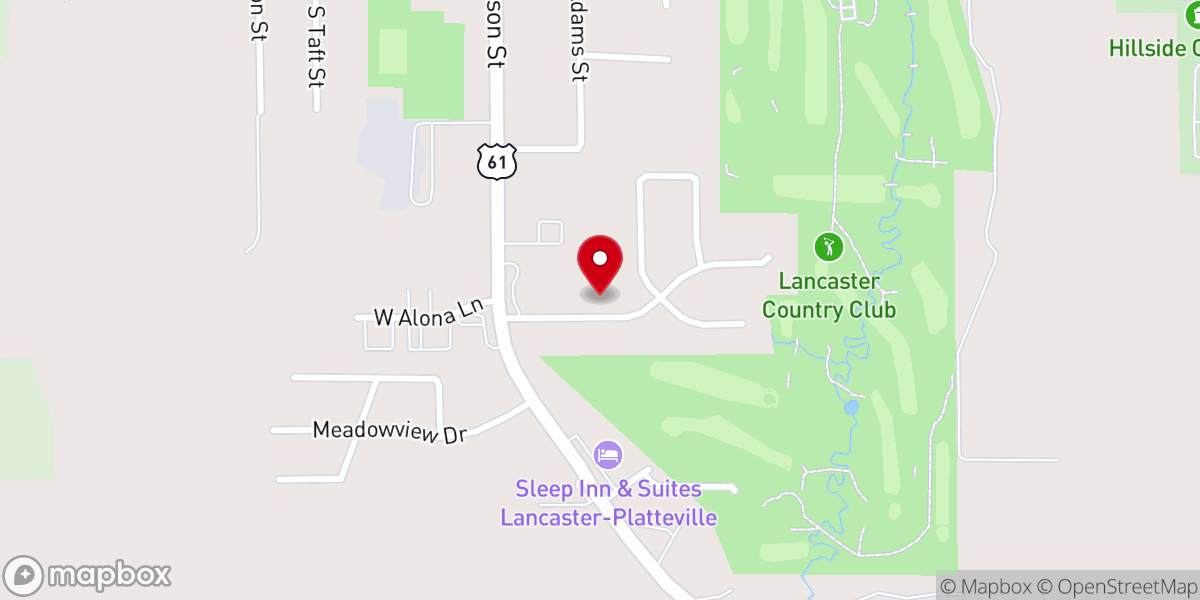 Map showing location of Lancaster Seventh-Day Adventist Church