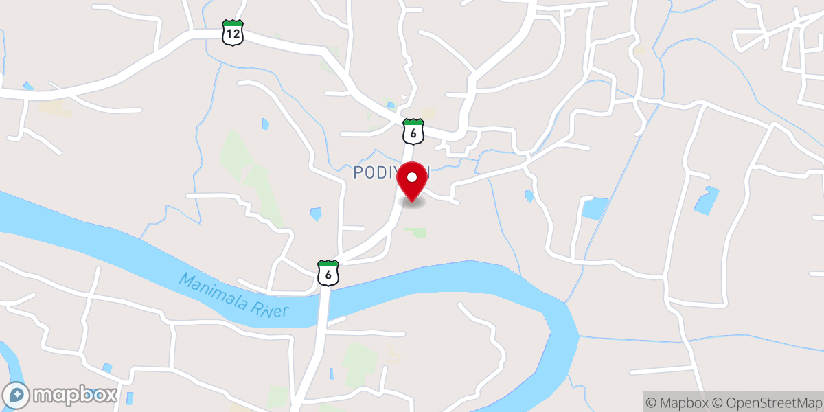 Map showing location of St. George Malankara Catholic Church | Pulikeezhu