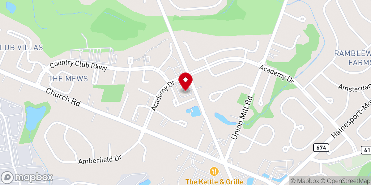 Map showing location of Hands That Heal Massage Studio