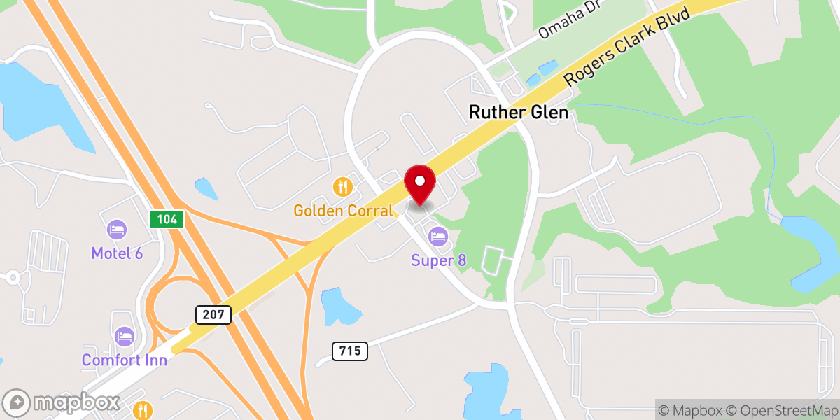 Map showing location of Carmel Church Pitstop