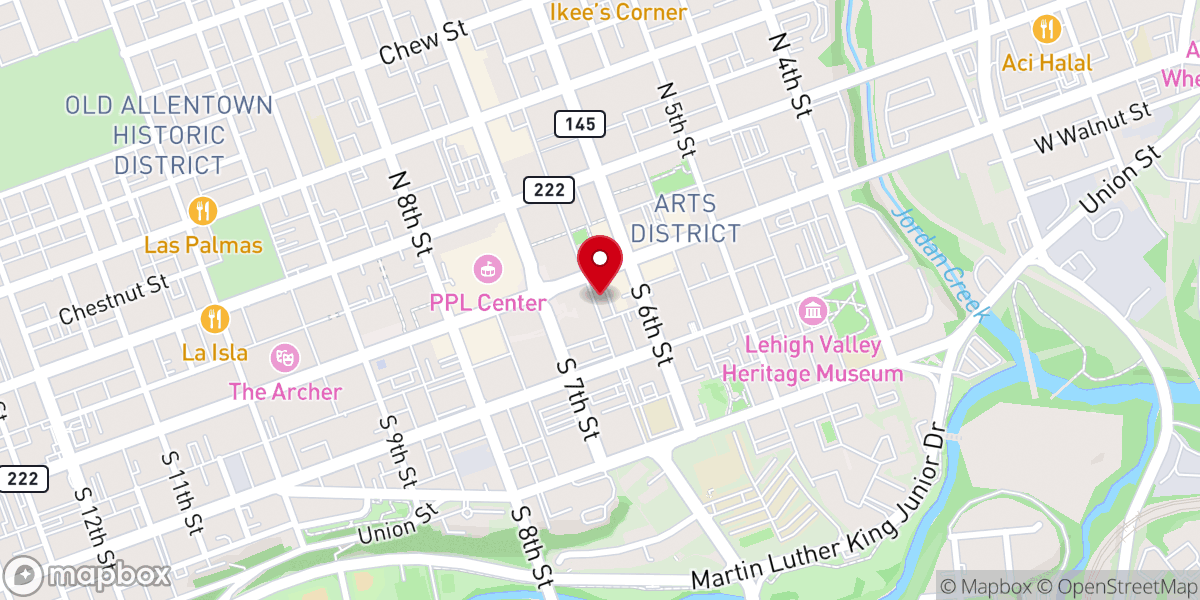 Map showing location of Resurrected Life Community