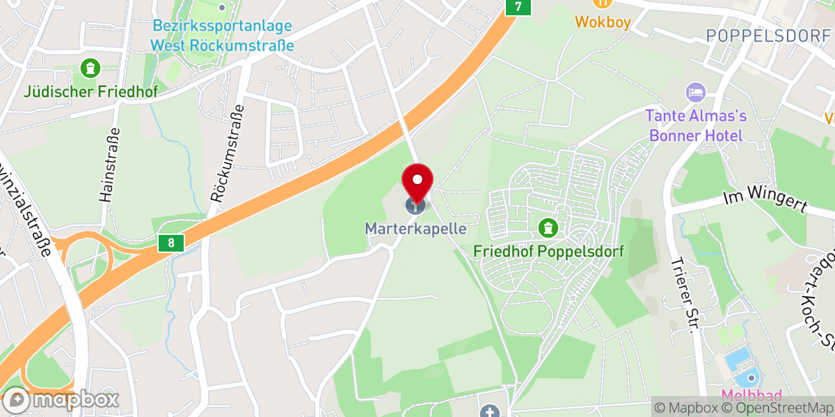 Map showing location of Marterkapelle