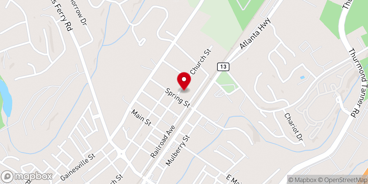 Map showing location of Atlanta Evangelical Church(애틀랜타 성결교회)