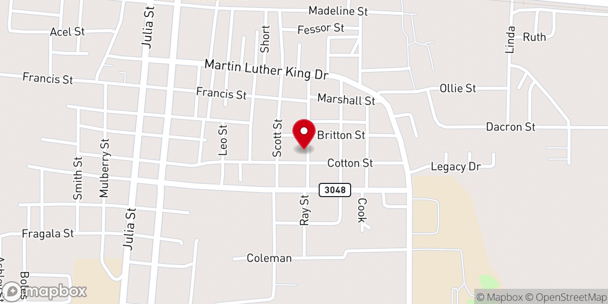Map showing location of Against All Odds Gospel Assembly/ learning Center