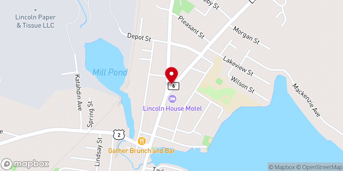 Map showing location of First United Methodist Church of Lincoln