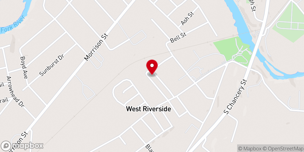Map showing location of Turning Point United Pentecostal Church