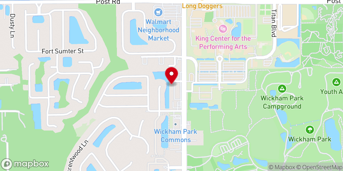 Map showing location of Life's Oasis Church