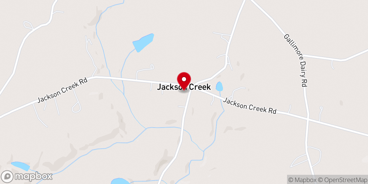 Map showing location of Mount Tabor Church
