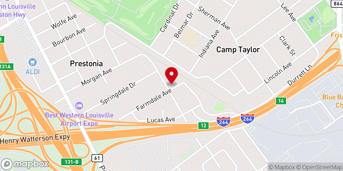 Map showing location of Revolution Church