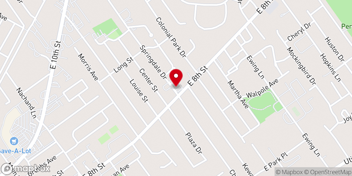 Map showing location of Brighter Day Anderson Temple C.O.G.I.C