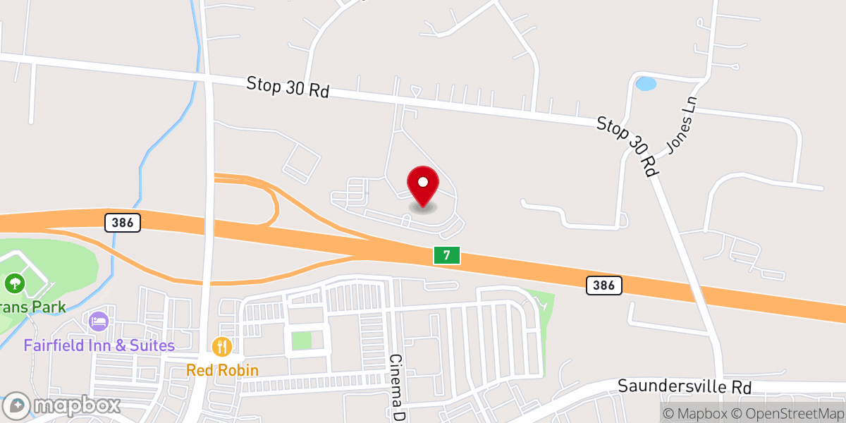 Map showing location of Our Lady of the Lake Catholic Church