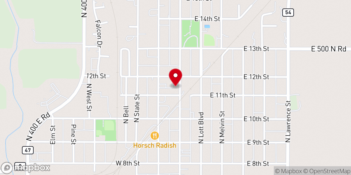 Map showing location of Gibson City's Head Start