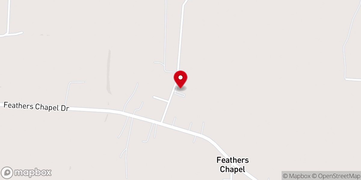 Map showing location of Travelers Rest Missionary Baptist Church