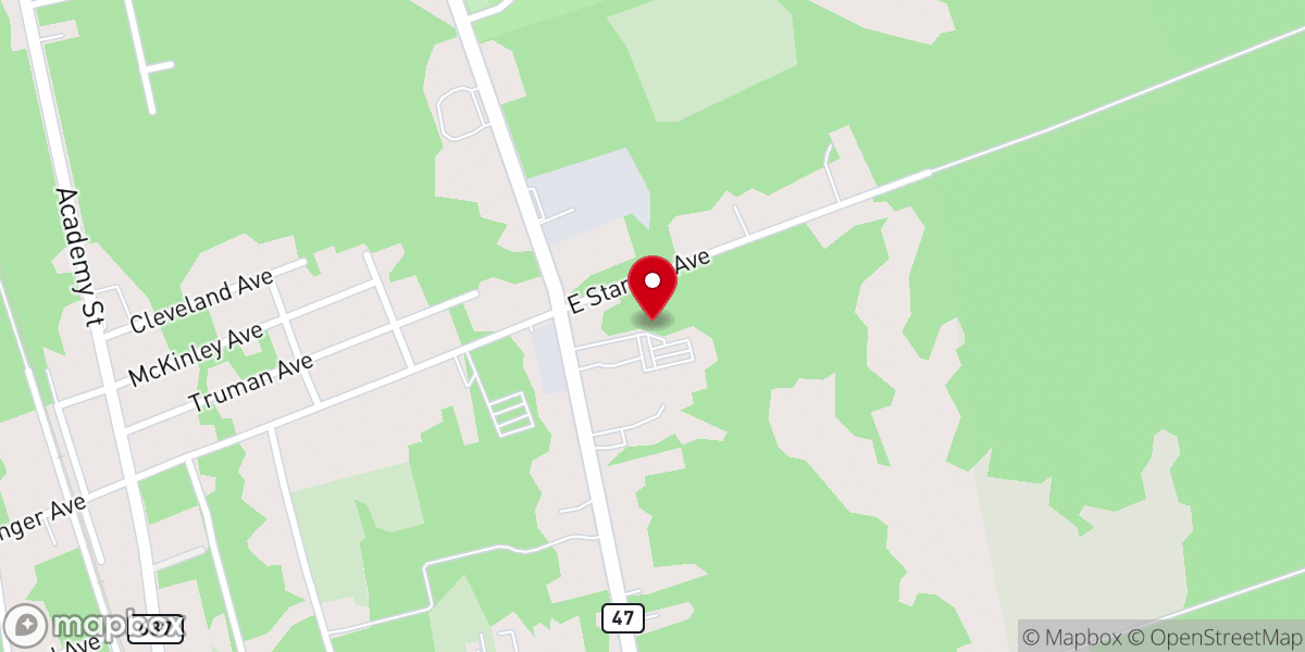 Map showing location of Masso's Woodland Gazebo