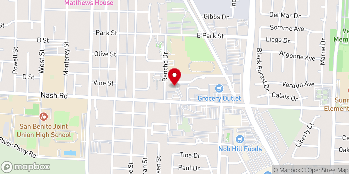 Map showing location of City Life Christian Center