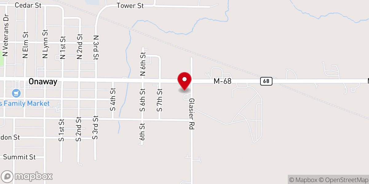 Map showing location of Holy Cross Lutheran Church
