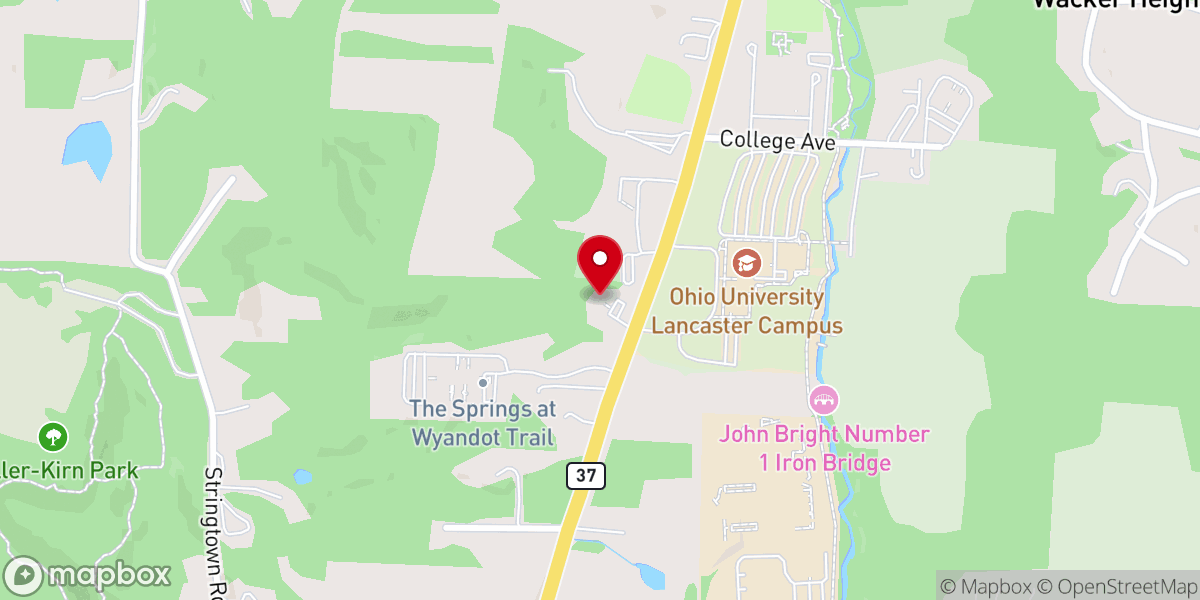 Map showing location of The Gathering Church