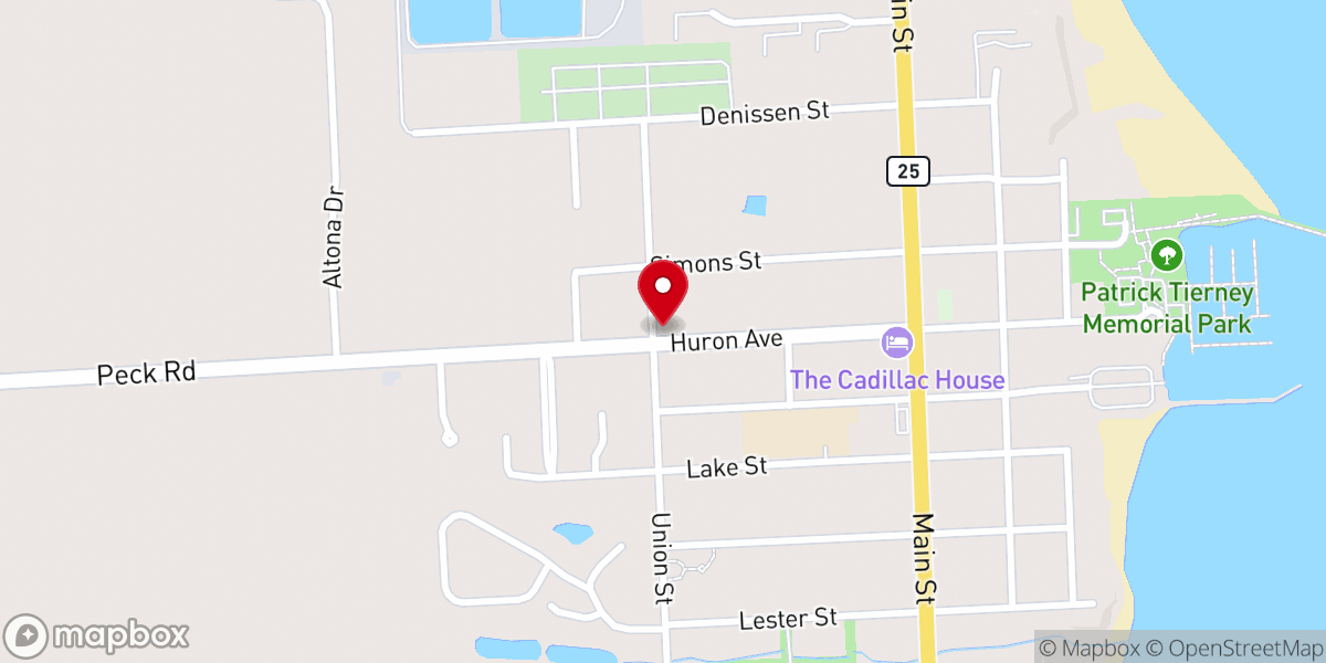 Map showing location of St Matthew Lutheran Church