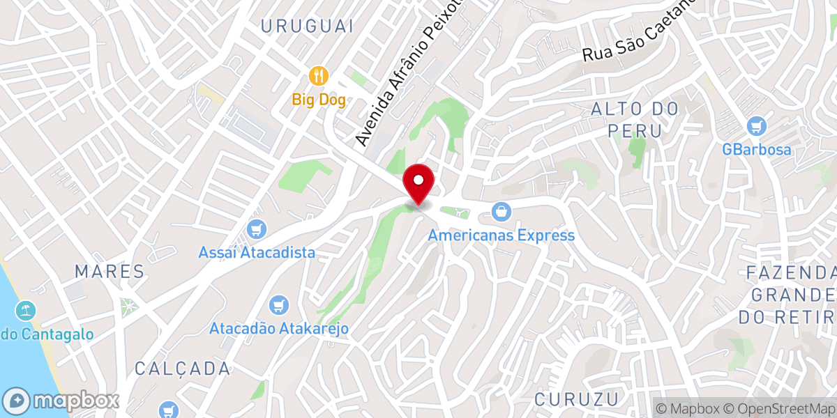 Map showing location of AD Brás Salvador Sede