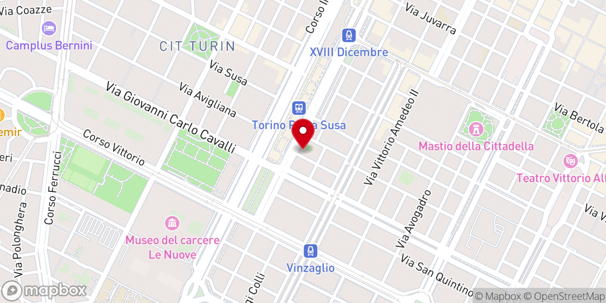 Map showing location of Oratorio San Felice