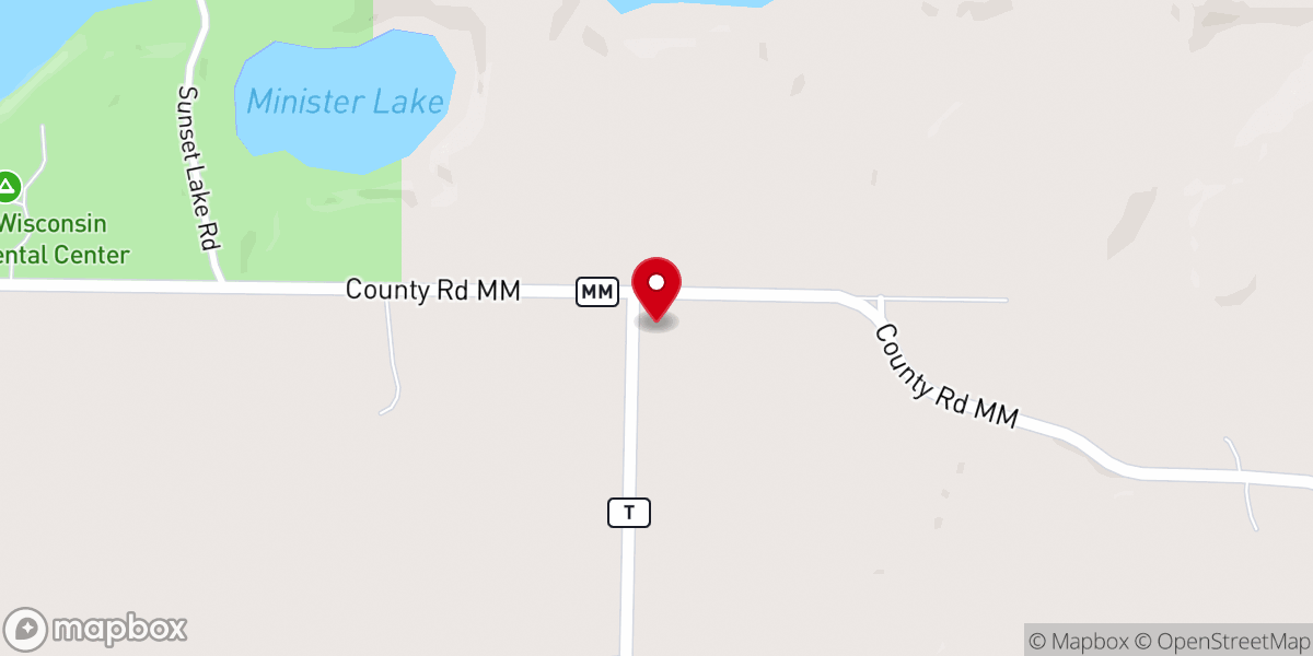 Map showing location of North New Hope Lutheran Church