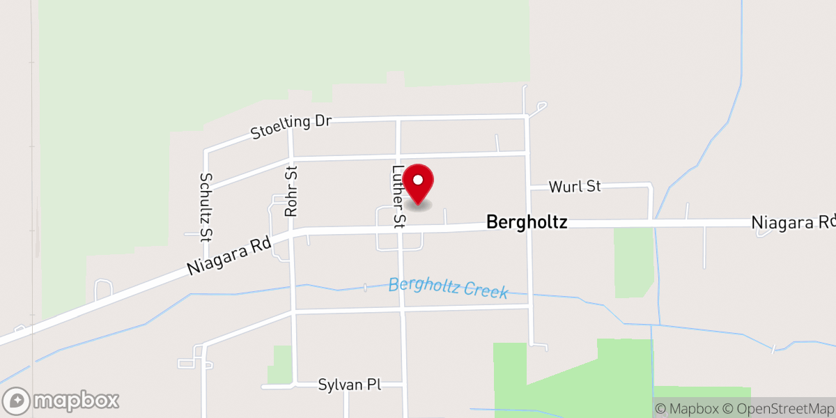 Map showing location of Holy Ghost Lutheran Church