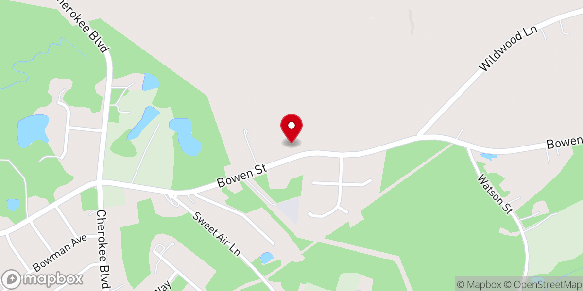 Map showing location of Sandhill Heights Baptist Church