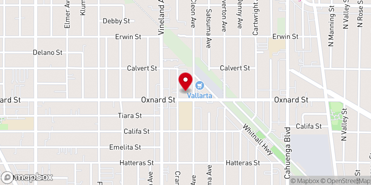 Map showing location of East Valley Congregational Church