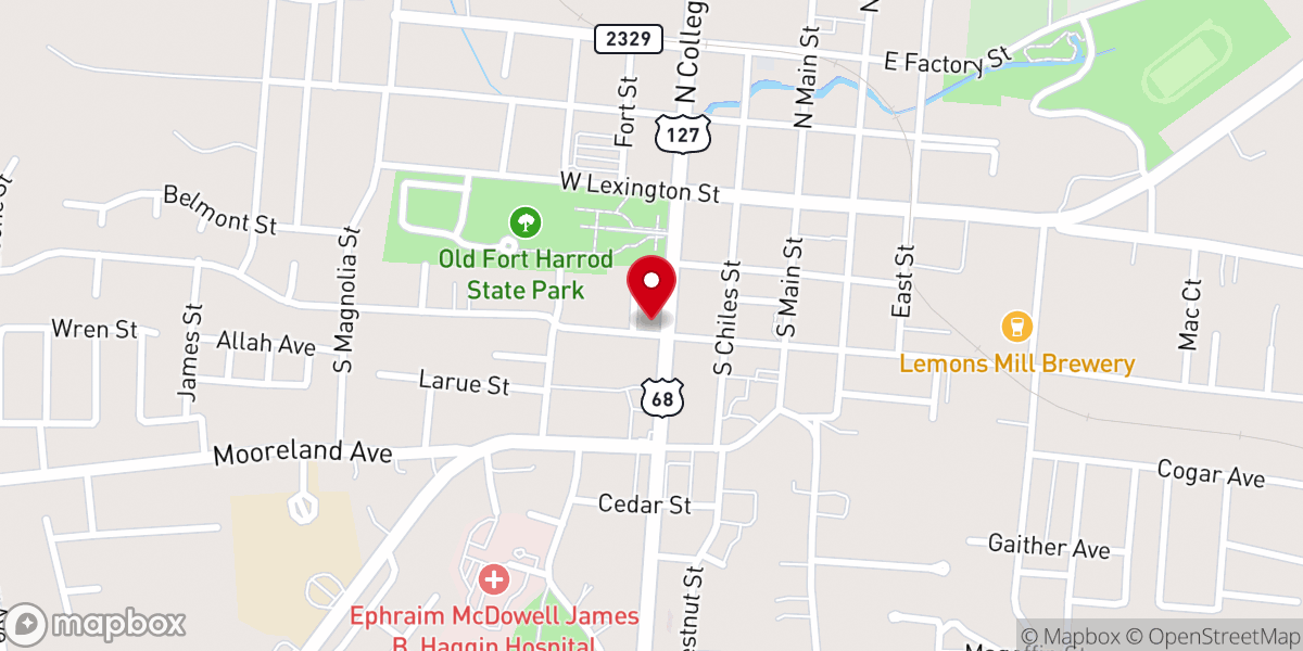 Map showing location of Christian Life Center