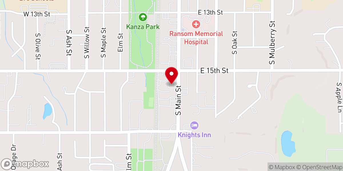 Map showing location of Verizon