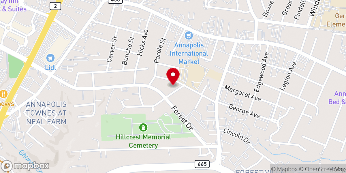Map showing location of Beacon Light Adventist Church