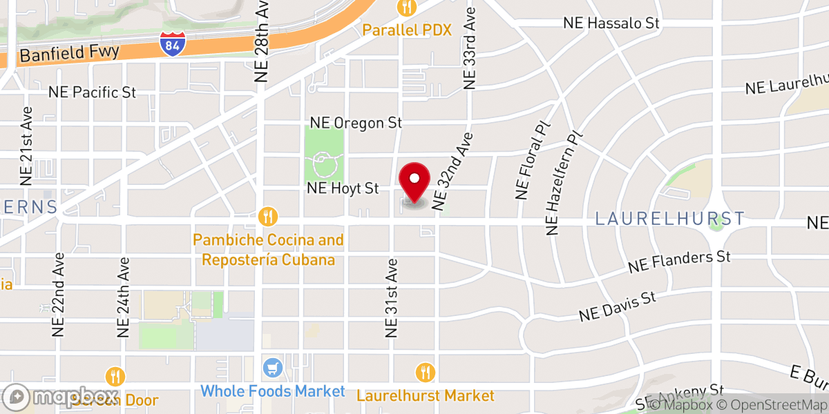 Map showing location of Holy Trinity Greek Orthodox Cathedral