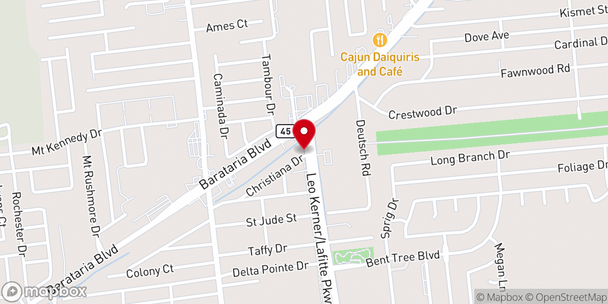 Map showing location of Sunrise Acres Church