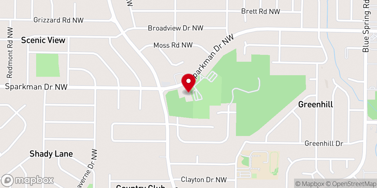 Map showing location of Spirit of the Cross Church
