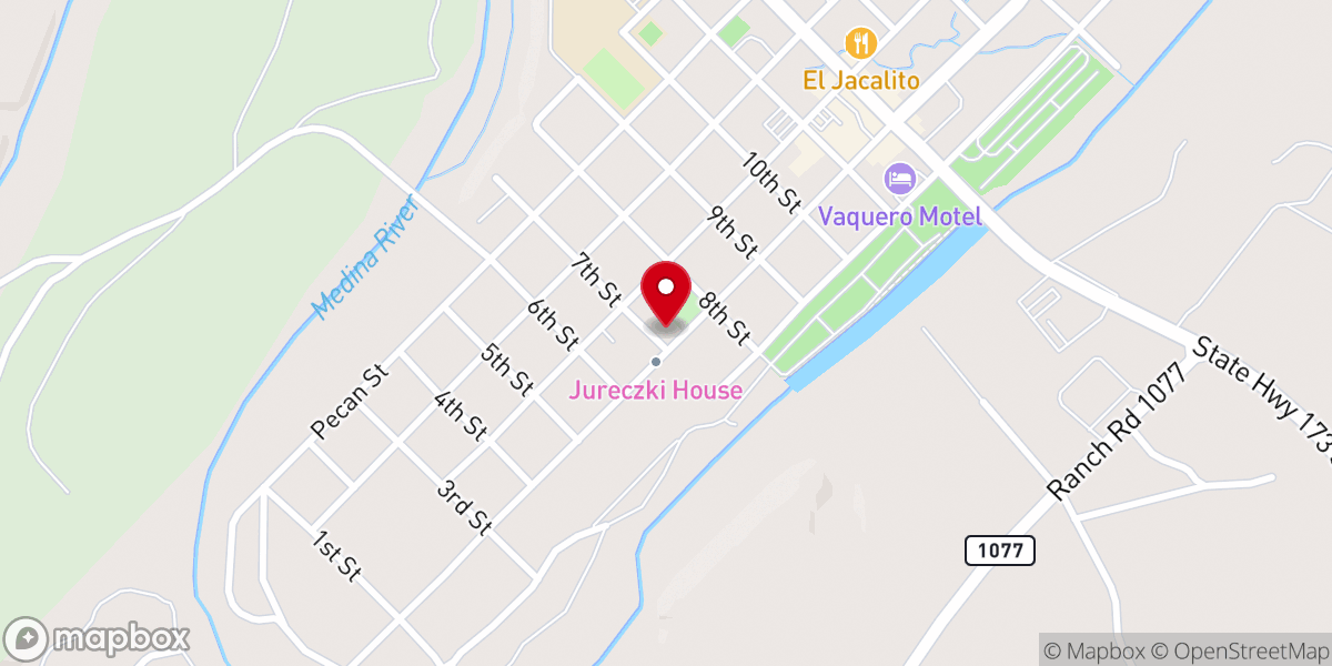 Map showing location of St. Stanislaus Church