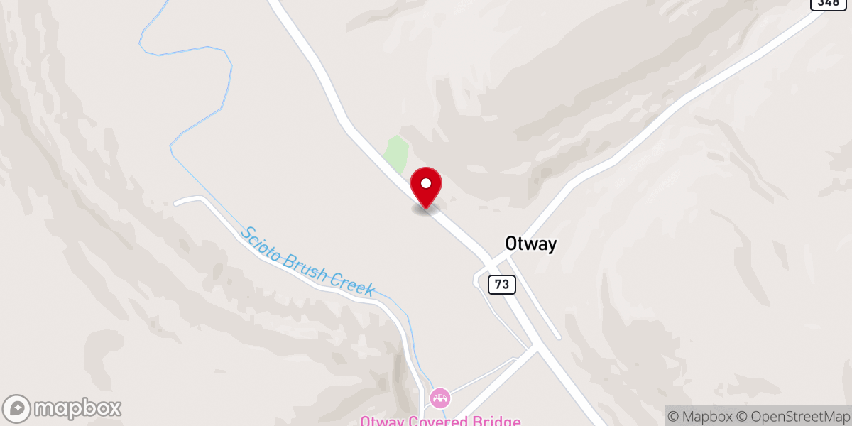 Map showing location of Otway Community Church
