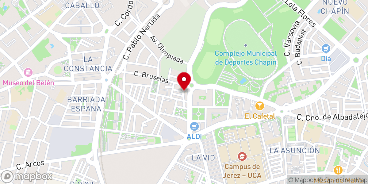 Map showing location of Capilla de la Dormición de la Madre de Dios y Santa Melania