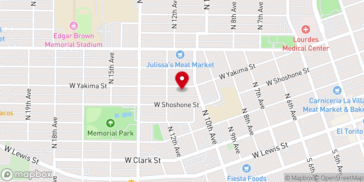 Map showing location of Open Heavens Christian Center
