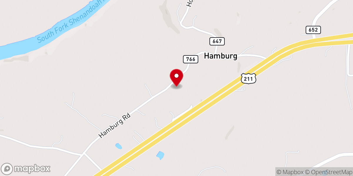 Map showing location of Casa De Dios Luray Virginia /House Of God Luray VA.