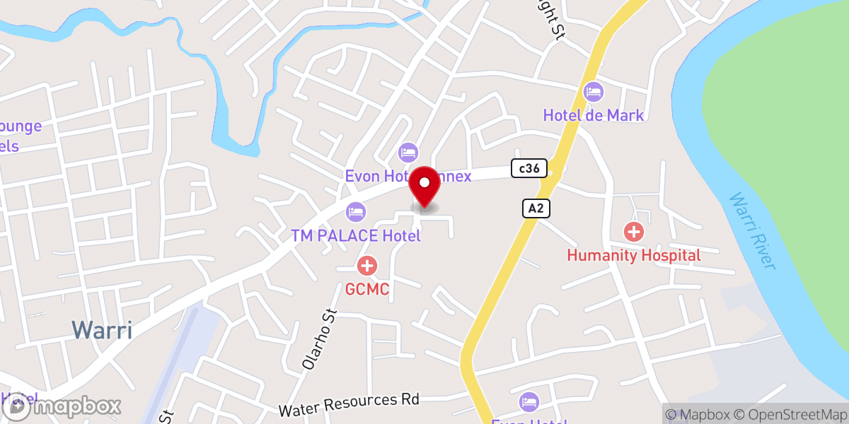 Map showing location of Practical Grace Of God Mission.