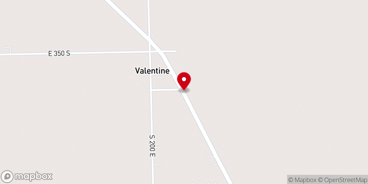 Map showing location of Zion United Baptist Church